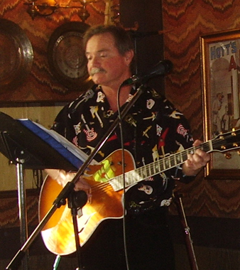 Jerry Irwin, guitarist / vocalist entertaining at a Lobster Feast